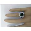 Image 5 : 4.21 CTW Natural Tourmaline 14K Solid White Gold Diamond Ring