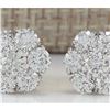 Image 1 : 2.80 CTW Natural Diamond Earrings 18K Solid White Gold