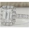 Image 2 : 1.61 CTW Natural Diamond Ring In 18K White Gold