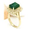 Image 4 : 4.80 CTW Natural Emerald 14K Solid Yellow Gold Diamond Ring