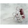 Image 5 : 4.05 CTW Tourmaline 14K White Gold Diamond Errings