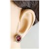 Image 6 : 4.05 CTW Tourmaline 14K White Gold Diamond Errings