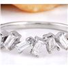 Image 1 : 0.70 CTW Natural Diamond 18K Solid White Gold Ring