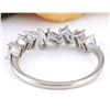 Image 3 : 0.70 CTW Natural Diamond 18K Solid White Gold Ring