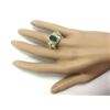Image 4 : 3.02 CTW Natural Emerald And Diamond Ring In 18K Yellow Gold