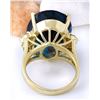 Image 3 : 20.71 CTW Natural Topaz 14K Solid Yellow Gold Diamond Ring