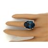 Image 5 : 20.71 CTW Natural Topaz 14K Solid Yellow Gold Diamond Ring