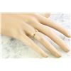 Image 5 : 0.10 CTW Diamond 18K Yellow Gold Double X Open Front Ring