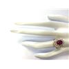 Image 4 : 3.27 CTW Natural Ruby And Diamond Ring 14K Solid Yellow Gold