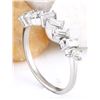 Image 4 : 0.70 CTW Natural Diamond 14K Solid White Gold Ring