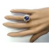 Image 4 : 5.27 CTW Natural Tanzanite And Diamond Ring In 14k Yellow Gold