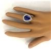 Image 5 : 7.51 CTW Natural Tanzanite 14K Solid White Gold Diamond Ring