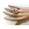 Image 4 : 11.24 CTW Natural Morganite And Diamond Ring In 14k Rose Gold
