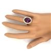 Image 6 : 8.40 CTW Natural Amethyst 18K Solid Yellow Gold Diamond Ring