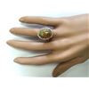 Image 4 : 6.32 CTW Natural Opal And Diamond Ring In 18K Rose Gold