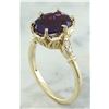 Image 4 : 3.41 CTW Amethyst 14K Yellow Gold Diamond Ring