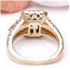 Image 3 : 2.80 CTW Natural Emerald 14K Solid Yellow Gold Diamond Ring
