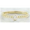Image 1 : 0.10 CTW Diamond 18K Yellow Gold Solitaire Ring