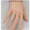 Image 3 : 11.01 CTW Natural Ruby And Diamond Bracelet In 14K Yellow Gold