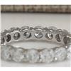 Image 2 : 2.70 CTW Natural Diamond Ring In 14K Solid White Gold