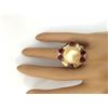 Image 5 : 15.15 mm Gold South Sea Pearl, Ruby 14K Solid Yellow Gold Diamond Ring