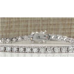 5.90 CTW Natural Diamond Bracelet In 14K Solid White Gold