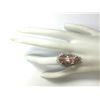 Image 4 : 13.05 CTW Natural Peach Morganite And Diamond Ring In 14K Solid White Gold