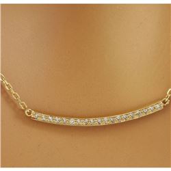 0.20 CTW Diamond 14K Yellow Gold Necklace