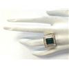 Image 4 : MENS 5.00 CTW Natural Mens Emerald And Diamond Ring In 14K Yellow Gold