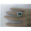 Image 6 : 3.72 CTW Emerald 18K Yellow Gold Diamond Ring