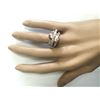 Image 4 : 8.05 CTW Natural Morganite And Diamond Ring 14k Solid White Gold