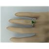 Image 5 : 1.50 CTW Peridot 14K White Gold Diamond Ring