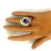 Image 5 : 10.73 CTW Natural Tanzanite 18K Solid Yellow Gold Diamond Ring