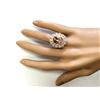 Image 4 : 7.51 CTW Natural Morganite And Diamond Ring In 18K Solid Yellow Gold