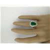 Image 6 : 4.55 CTW Emerald 18K Yellow Gold Diamond Ring