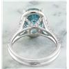 Image 3 : 8.70 CTW Zircon 14K White Gold Diamond Ring