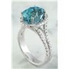 Image 4 : 8.70 CTW Zircon 14K White Gold Diamond Ring