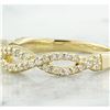 Image 2 : 0.35 CTW Diamond 18K Yellow Gold Ring