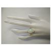 Image 4 : 6.25 CTW Natural Opal And Diamond Ring In 14K Yellow Gold