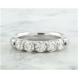 1.40 CTW Diamond 18K White Gold Ring