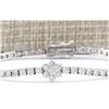 Image 1 : 4.00 CTW Natural Diamond Bracelet In 18K Solid White Gold