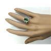 Image 4 : 3.34 CTW Natural Emerald And Diamond Ring In 18K Yellow Gold