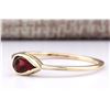 Image 2 : 0.50 CTW Natural Rhodolite Garnet Ring In 18K Yellow Gold