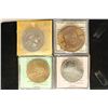 Image 1 : 4 ASSORTED CANADA TRADE DOLLARS BU
