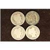 Image 1 : 1905, 1907, 1912 AND 1916 BARBER DIMES