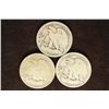 Image 2 : 1935, 1942 & 1944 WALKING LIBERTY HALF DOLLARS