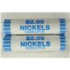 Image 1 : 2-ROLLS OF 2011-D JEFFERSON NICKELS BRILLIANT UNC