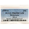 Image 3 : 1999-S SILVER DELAWARE QUARTER PCGS PR69 DCAM