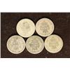 Image 2 : 1855, 1877, 1883, 1889 & 1890 SEATED LIBERTY DIMES