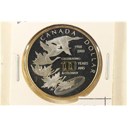 1908-2008 GILT CANADA SILVER DOLLAR CELEBRATING